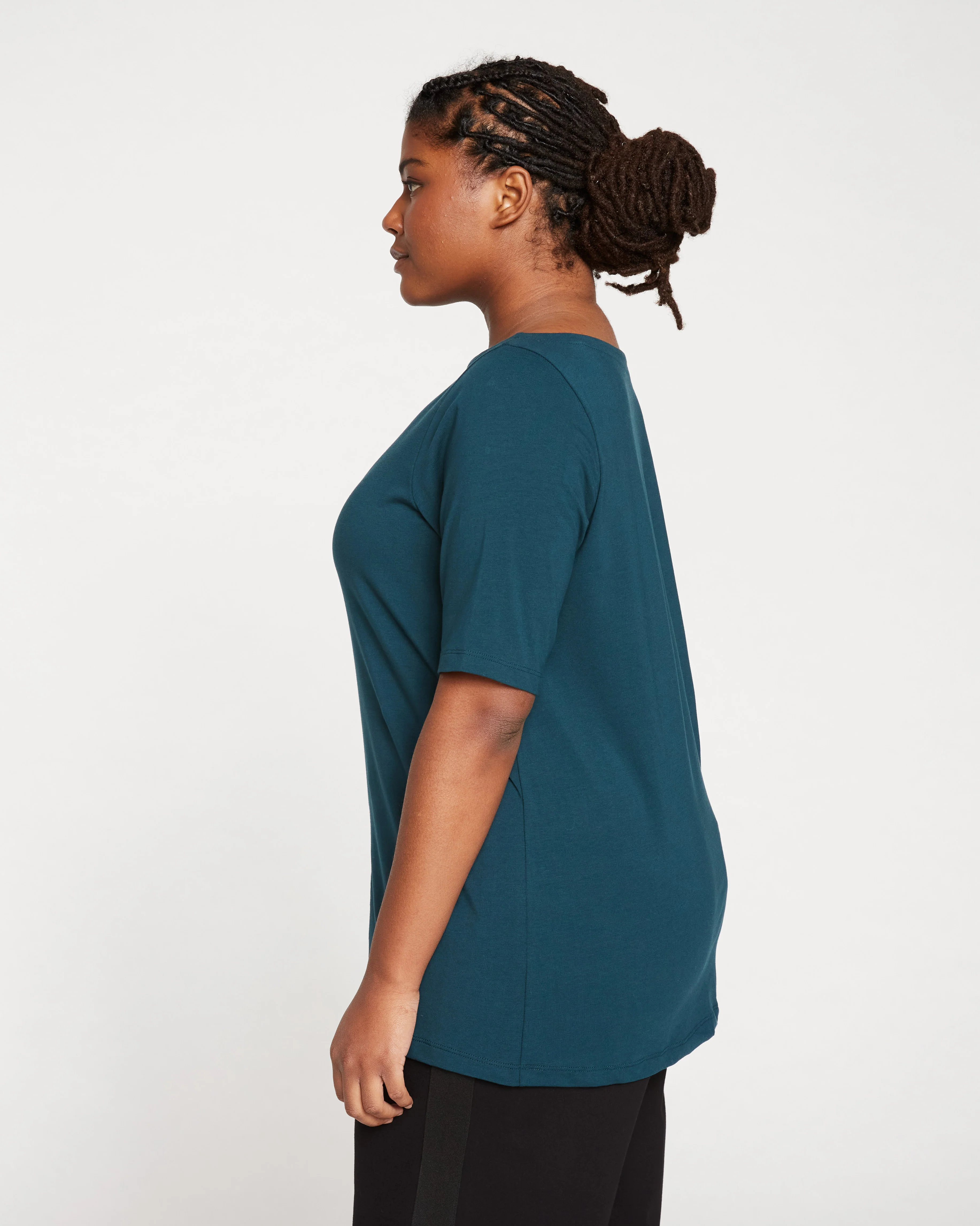 Bella Boatneck Tee - Deep Sea - Image 4