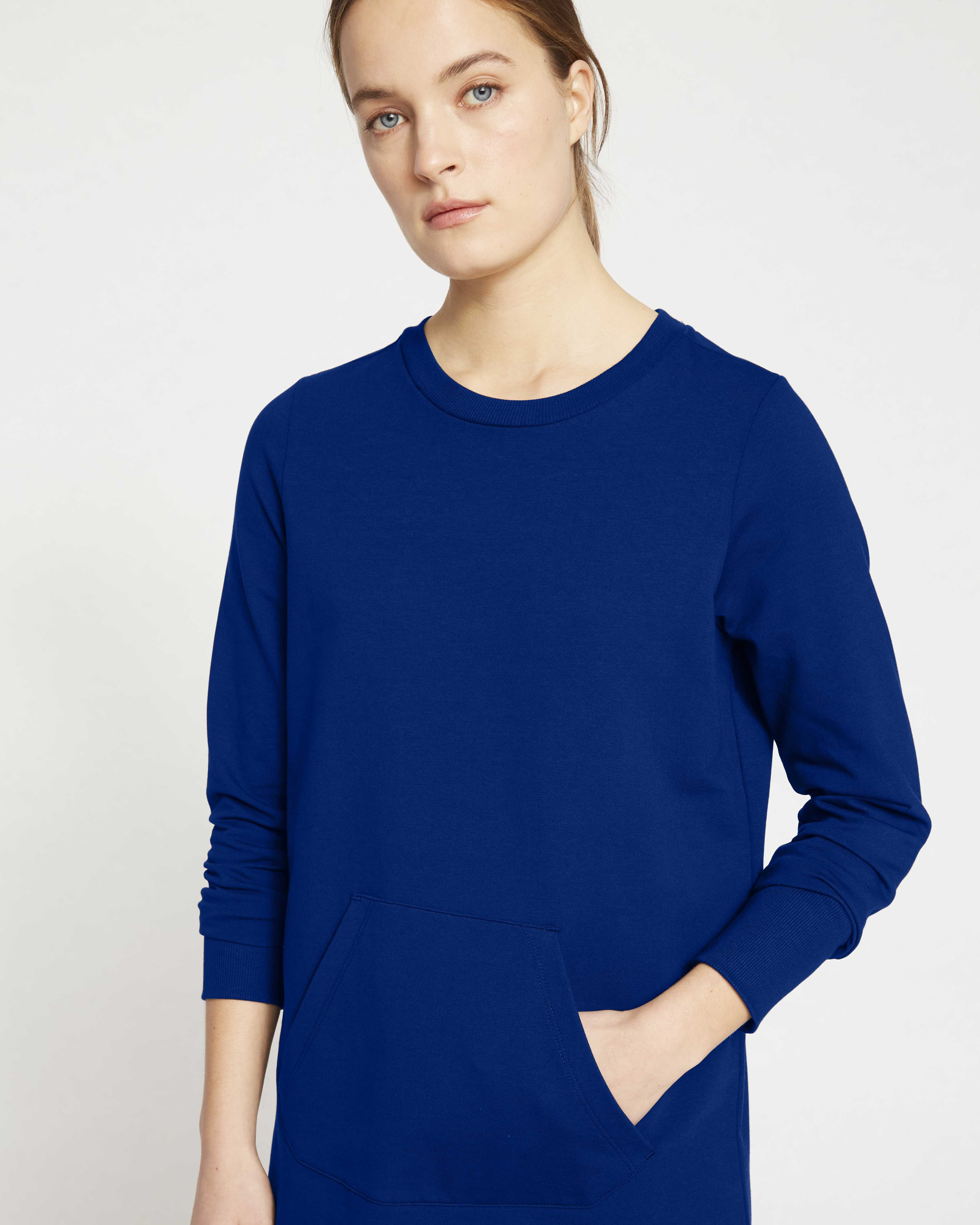 Bree Sweatshirt Dress - Lapis - Image 2