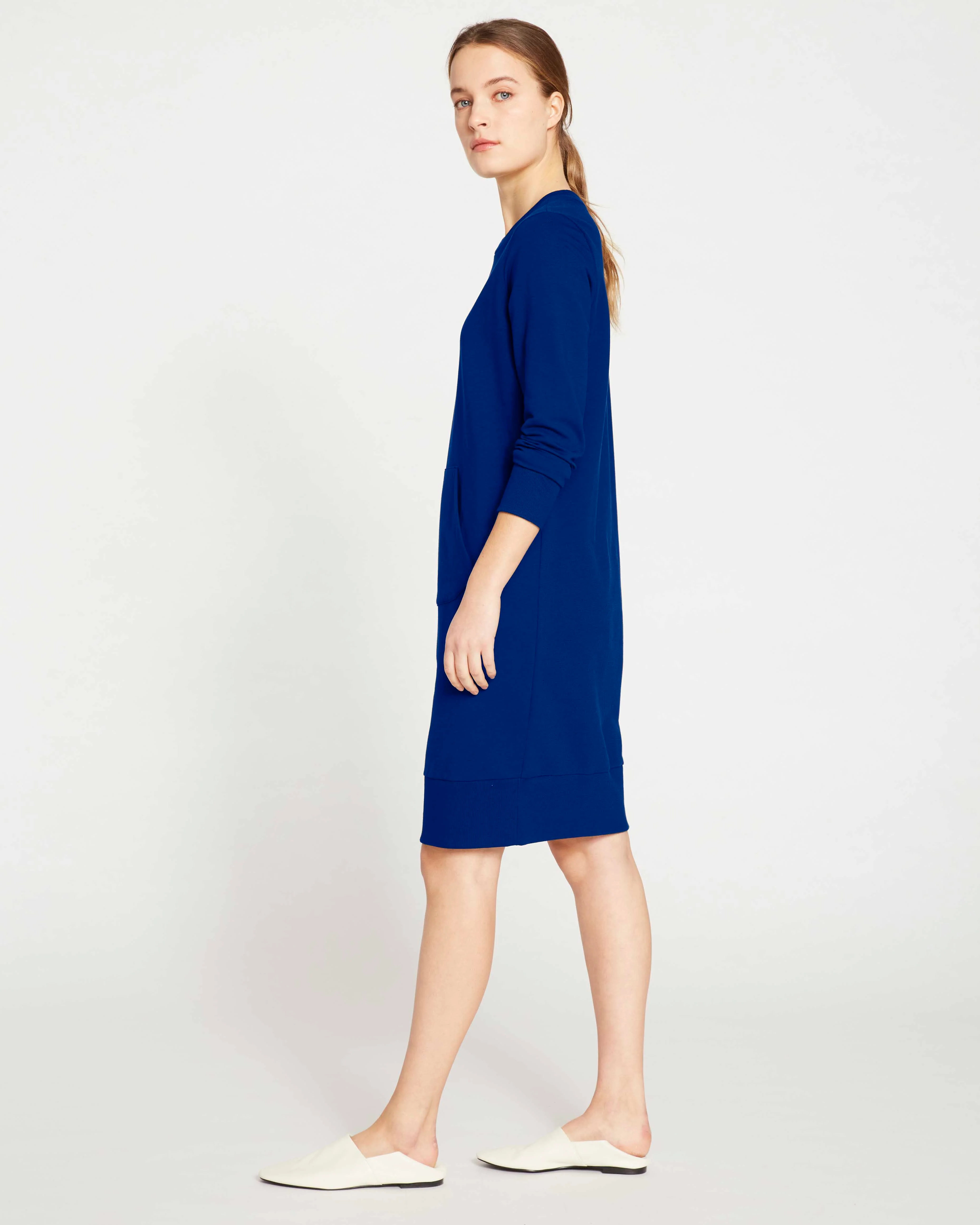Bree Sweatshirt Dress - Lapis - Image 3