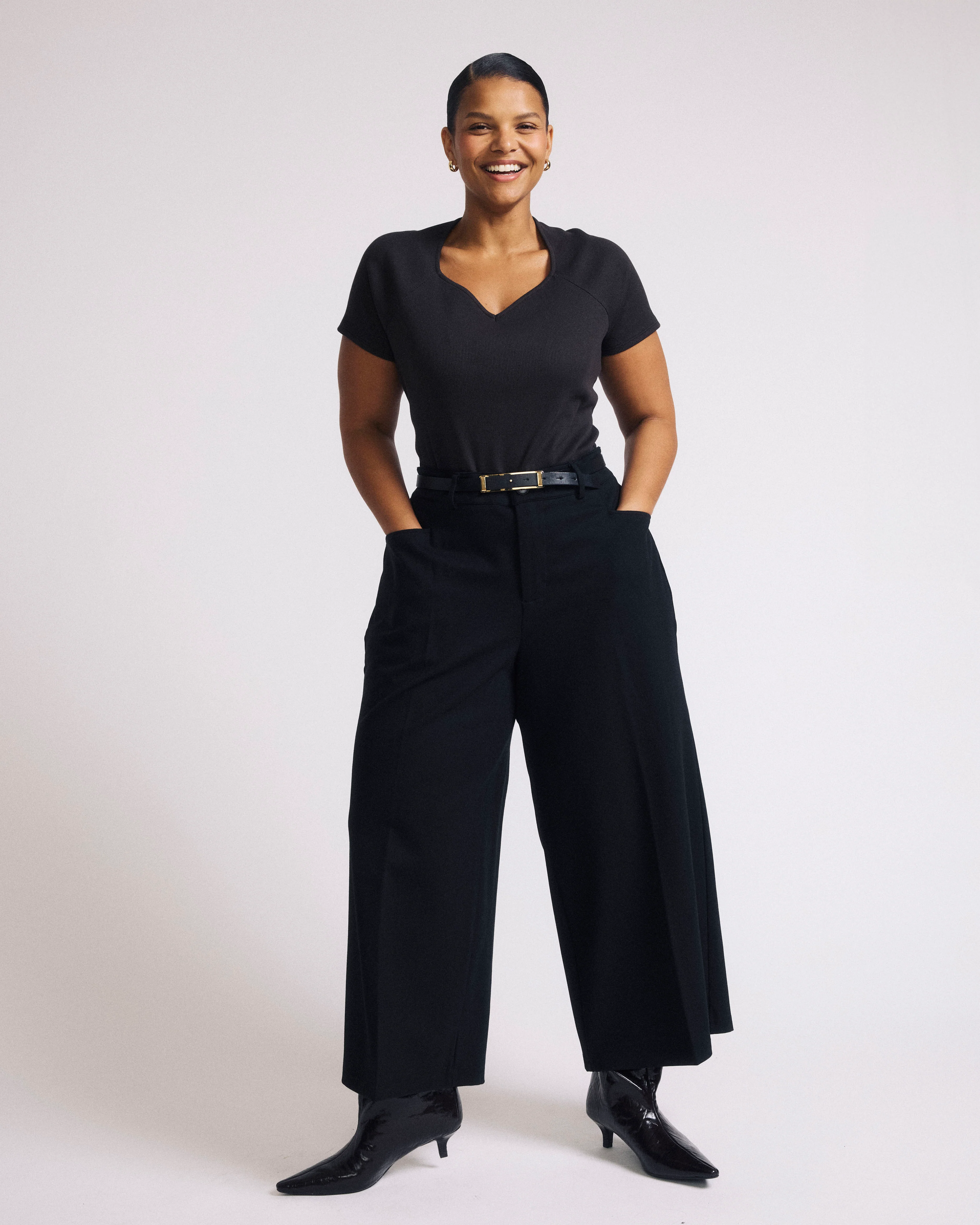 Carey Ribbed Top - Espresso - Image 4