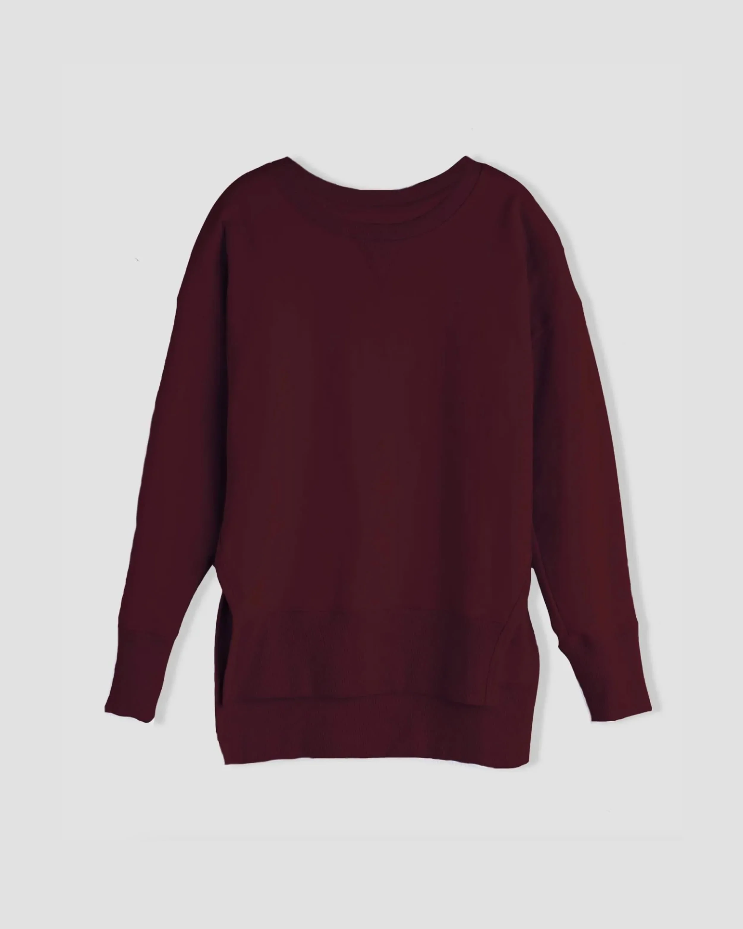 Fiona Side Slit Sweatshirt - Black Cherry - Image 5