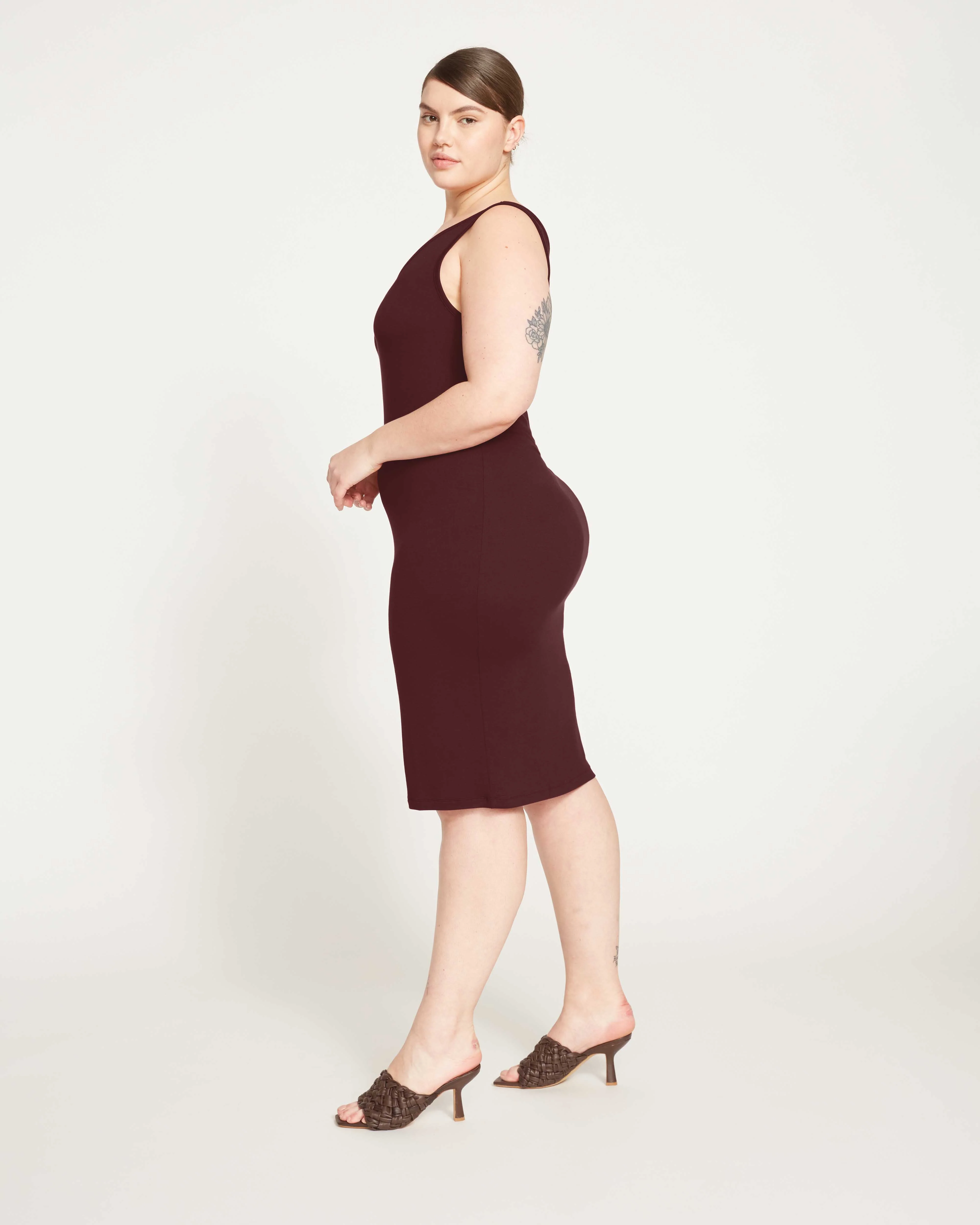 Foundation Tank Dress - Black Cherry - Image 5