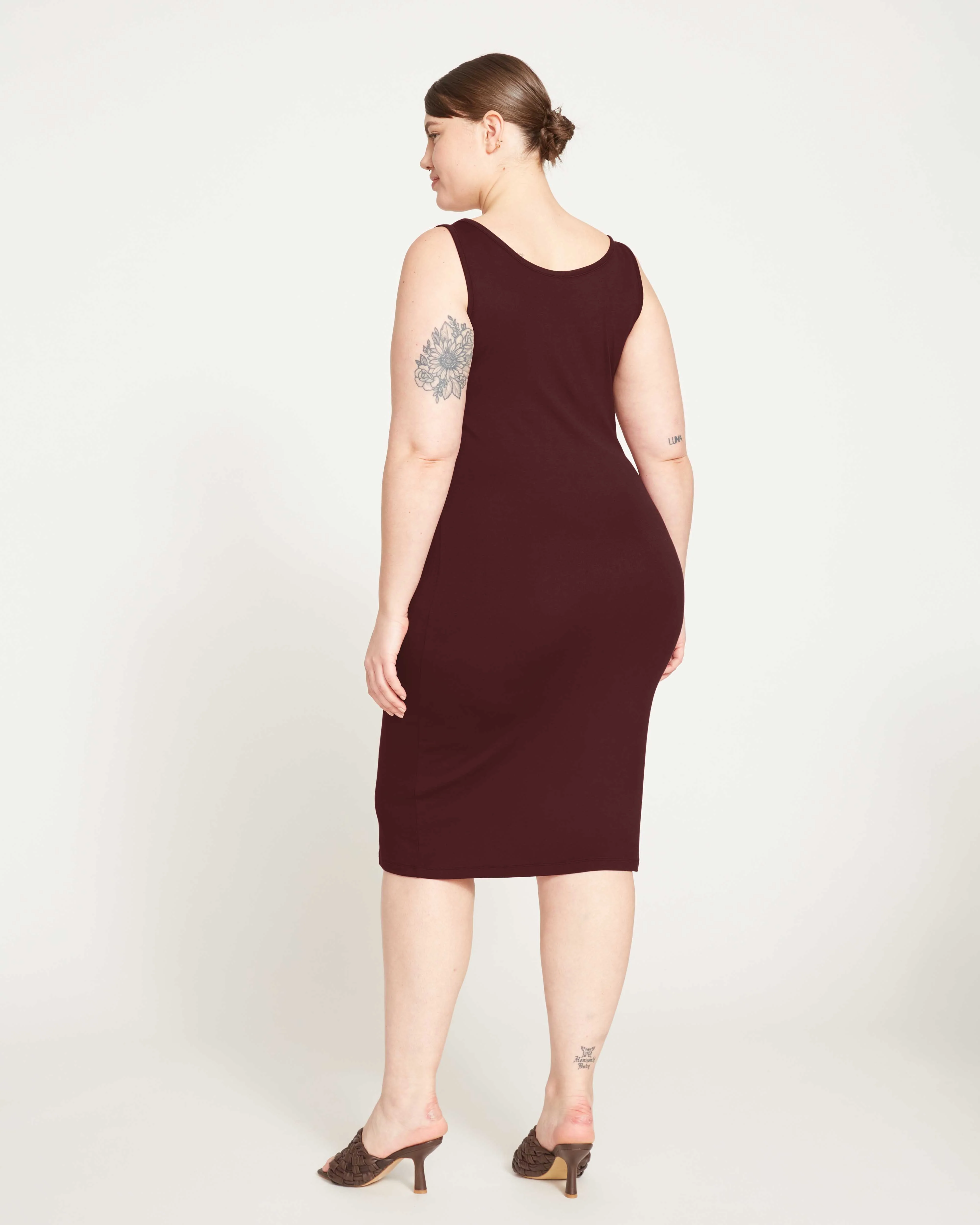 Foundation Tank Dress - Black Cherry - Image 6