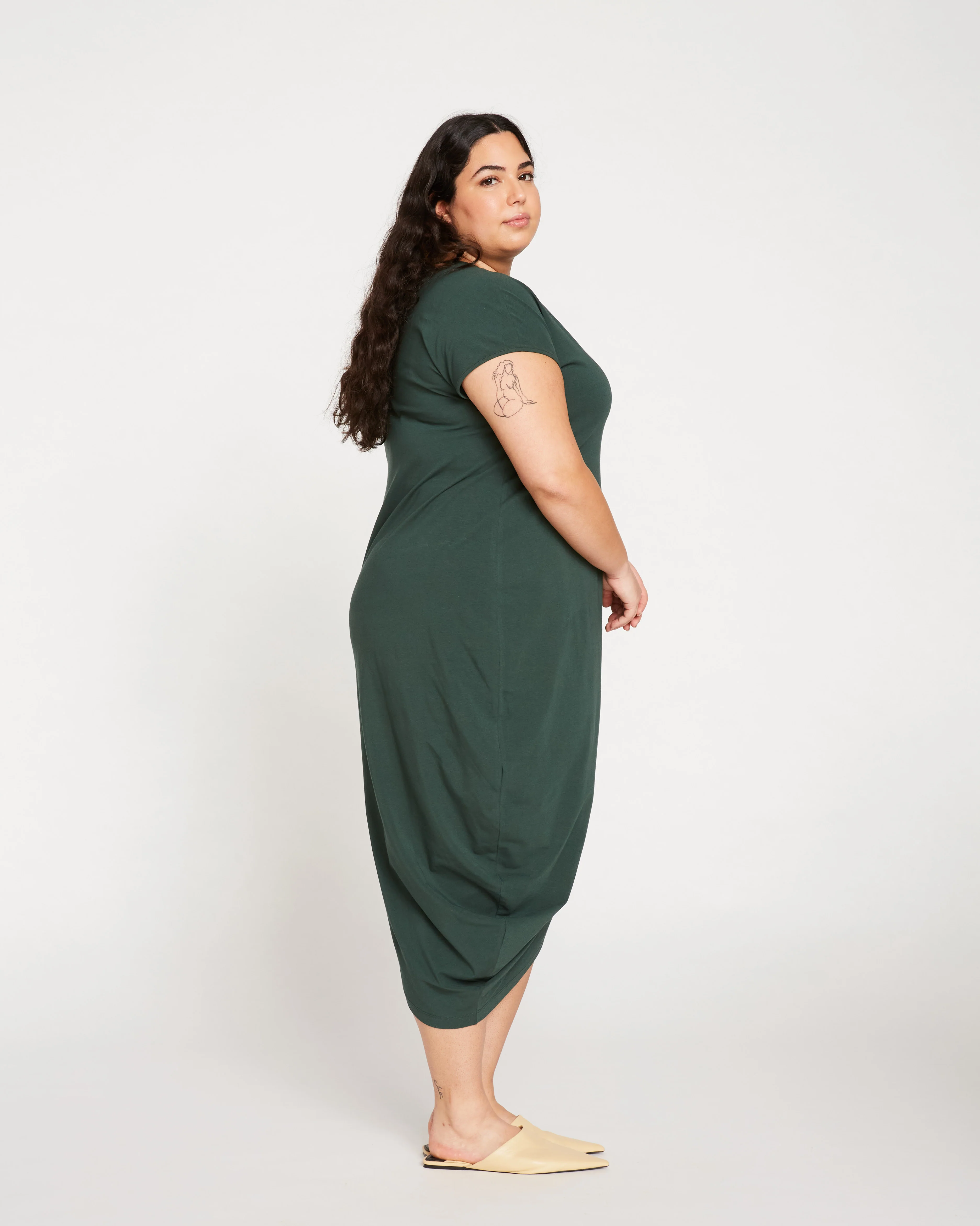 Iconic Geneva Dress - Forest Green - Image 4