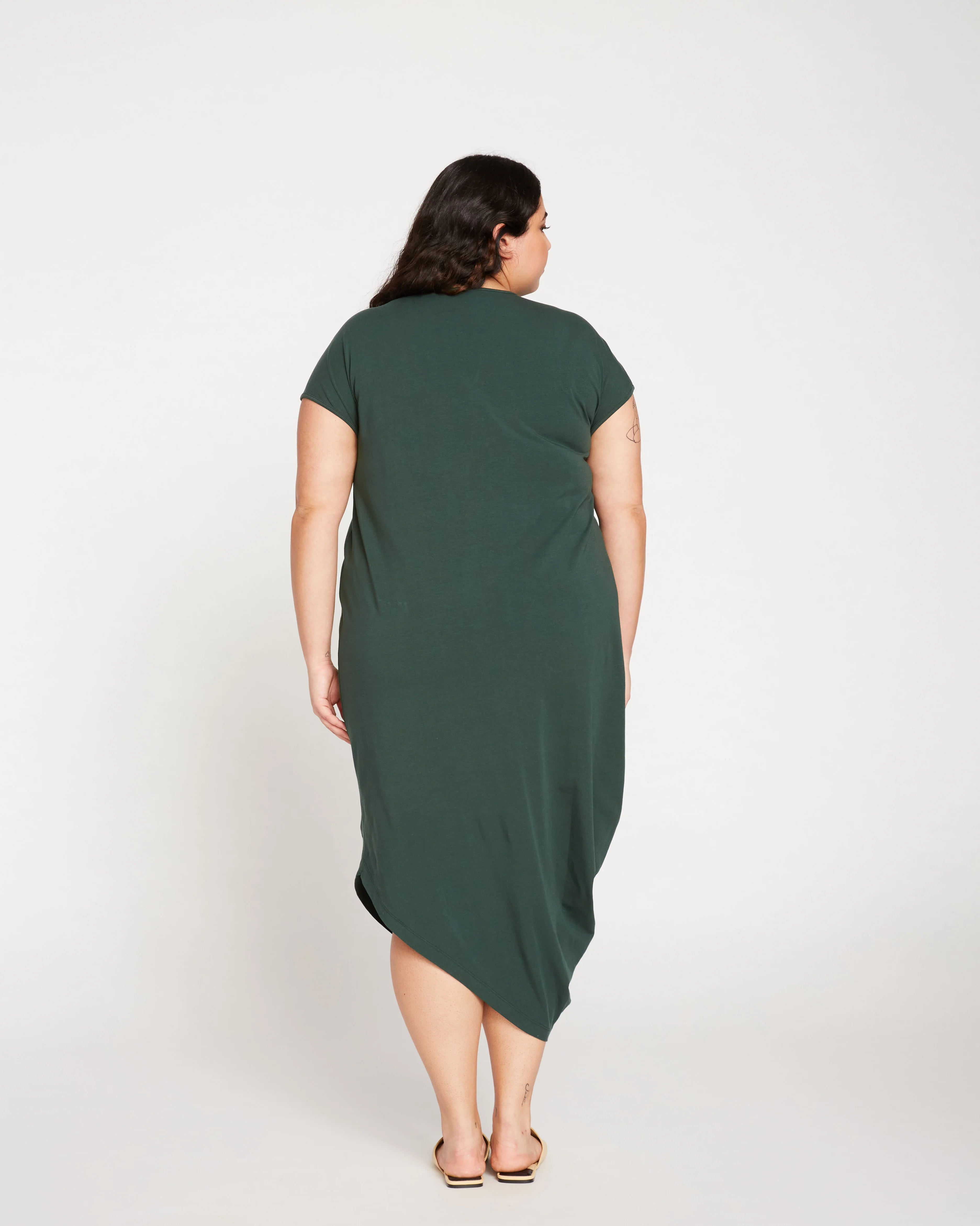 Iconic Geneva Dress - Forest Green - Image 5