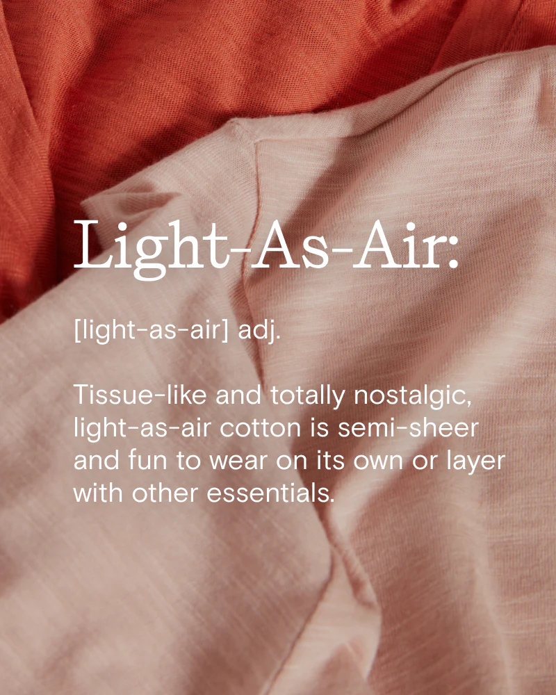 Light-As-Air Long Sleeve V Neck Tee - Vapor - Image 5