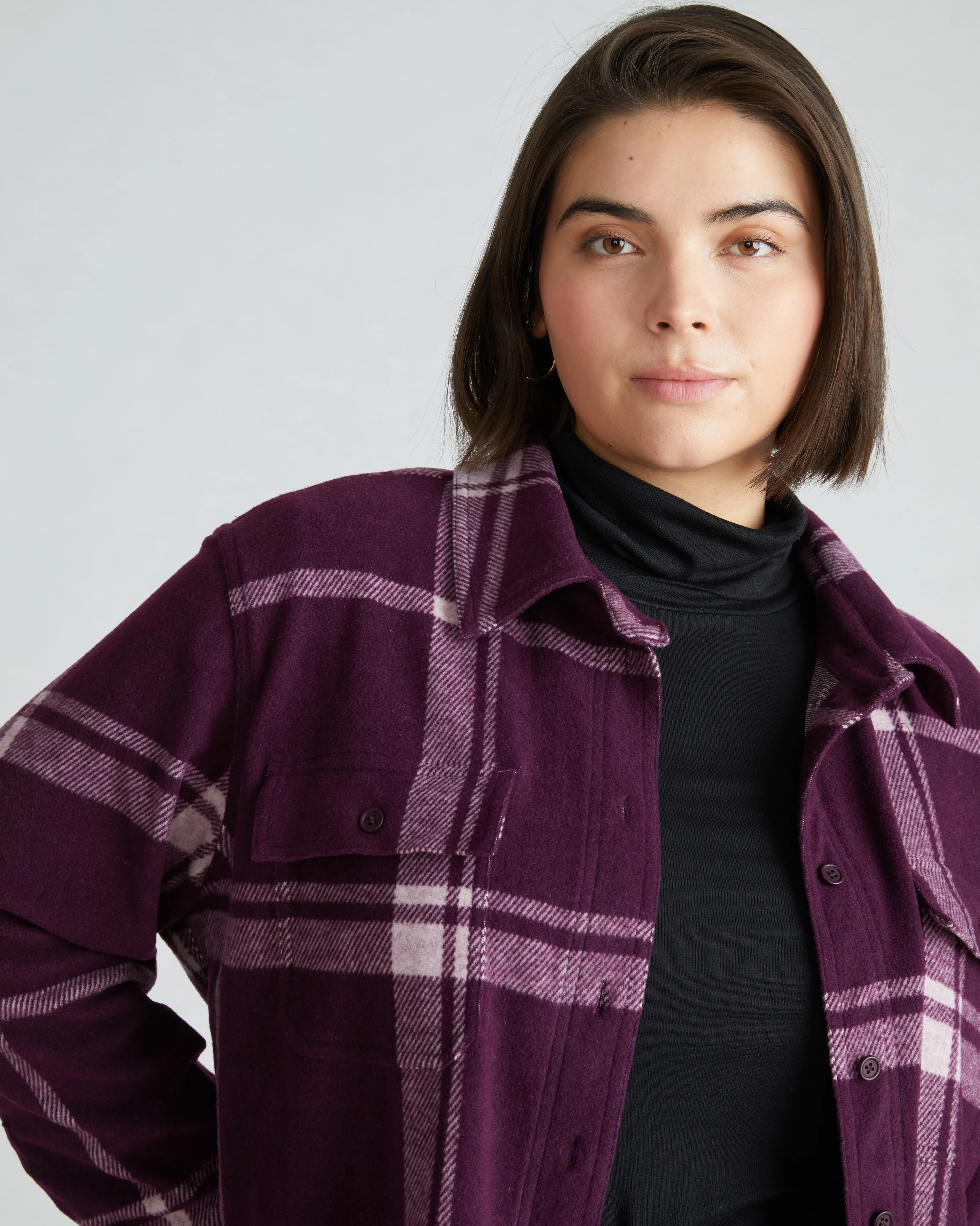 Maine Stretch Flannel Shirt - Jam Plaid - Image 3