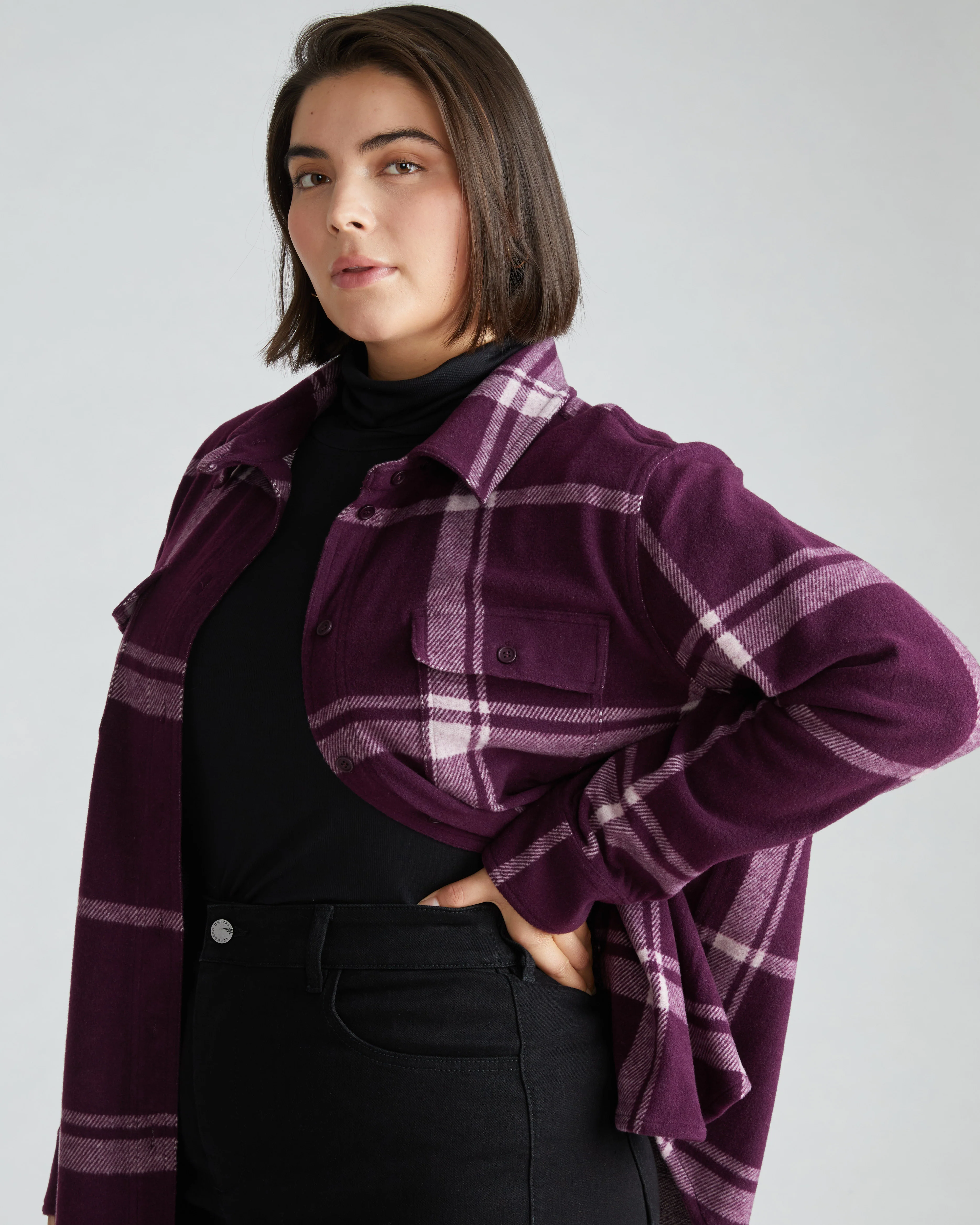 Maine Stretch Flannel Shirt - Jam Plaid - Image 4