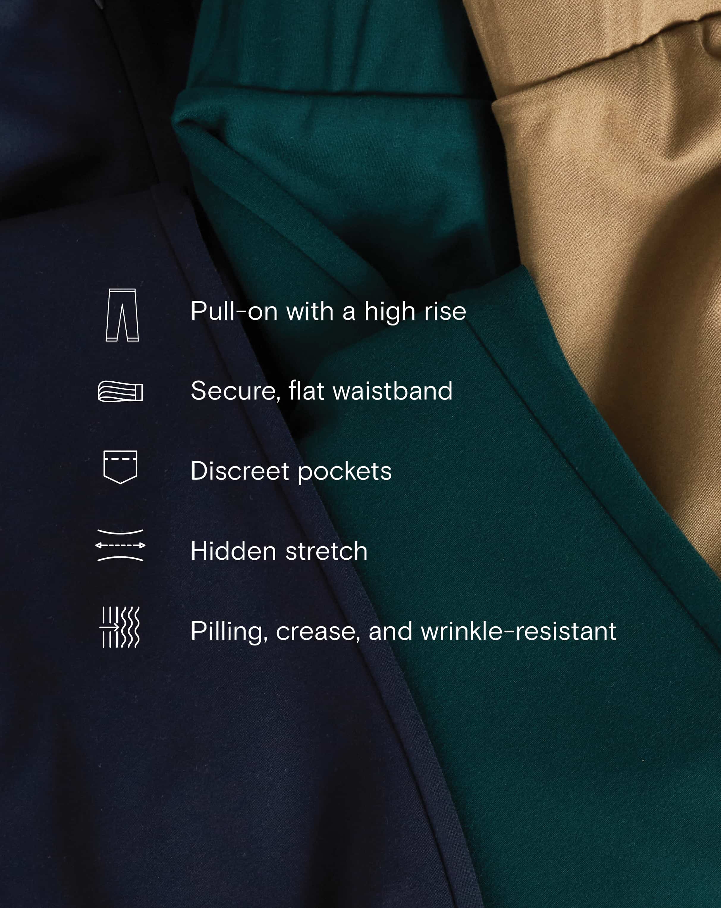Minimalist Moro Pocket Signature Ponte Pants - Navy - Image 4
