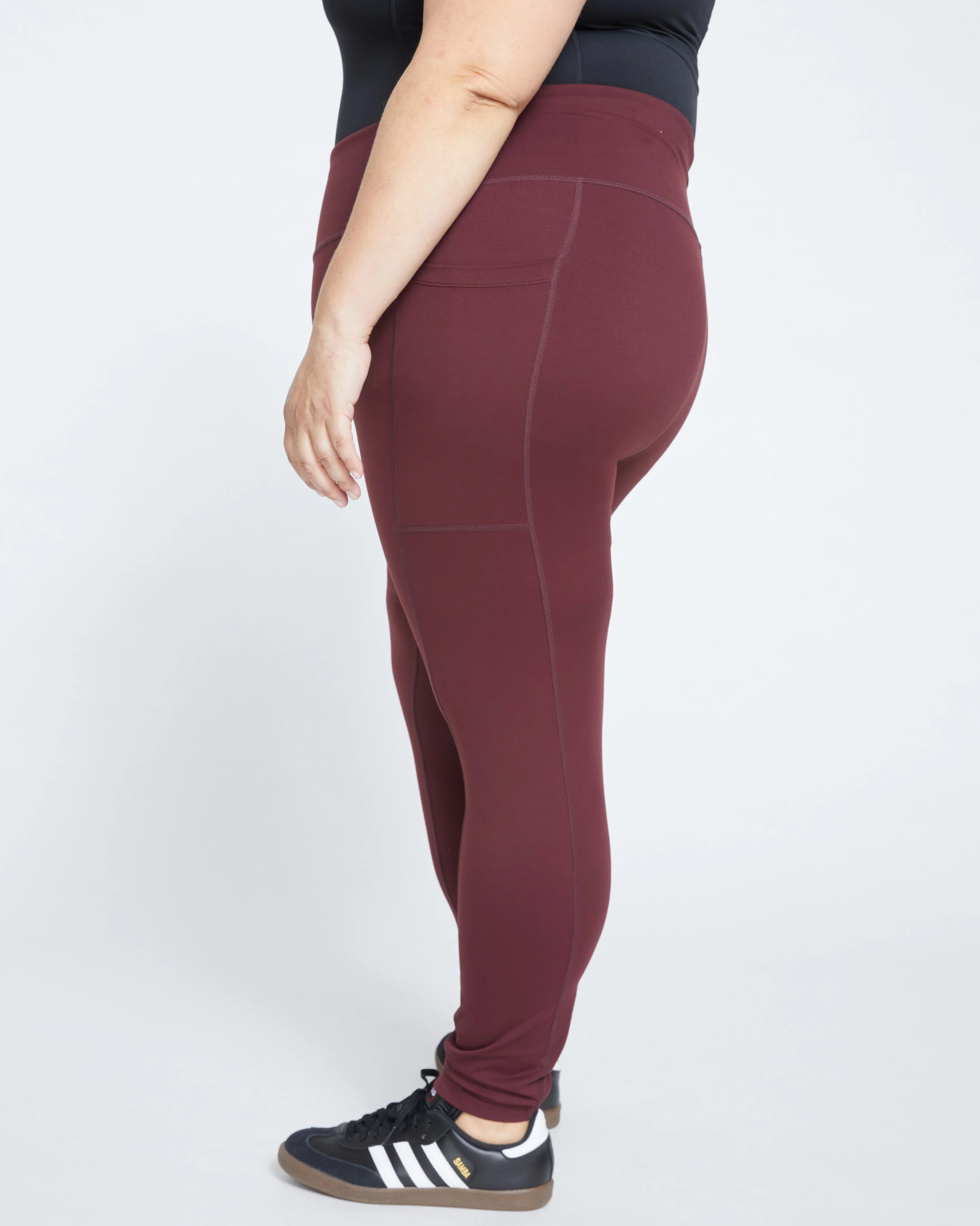 Next-to-Naked Pocket Legging - Black Cherry - Image 3