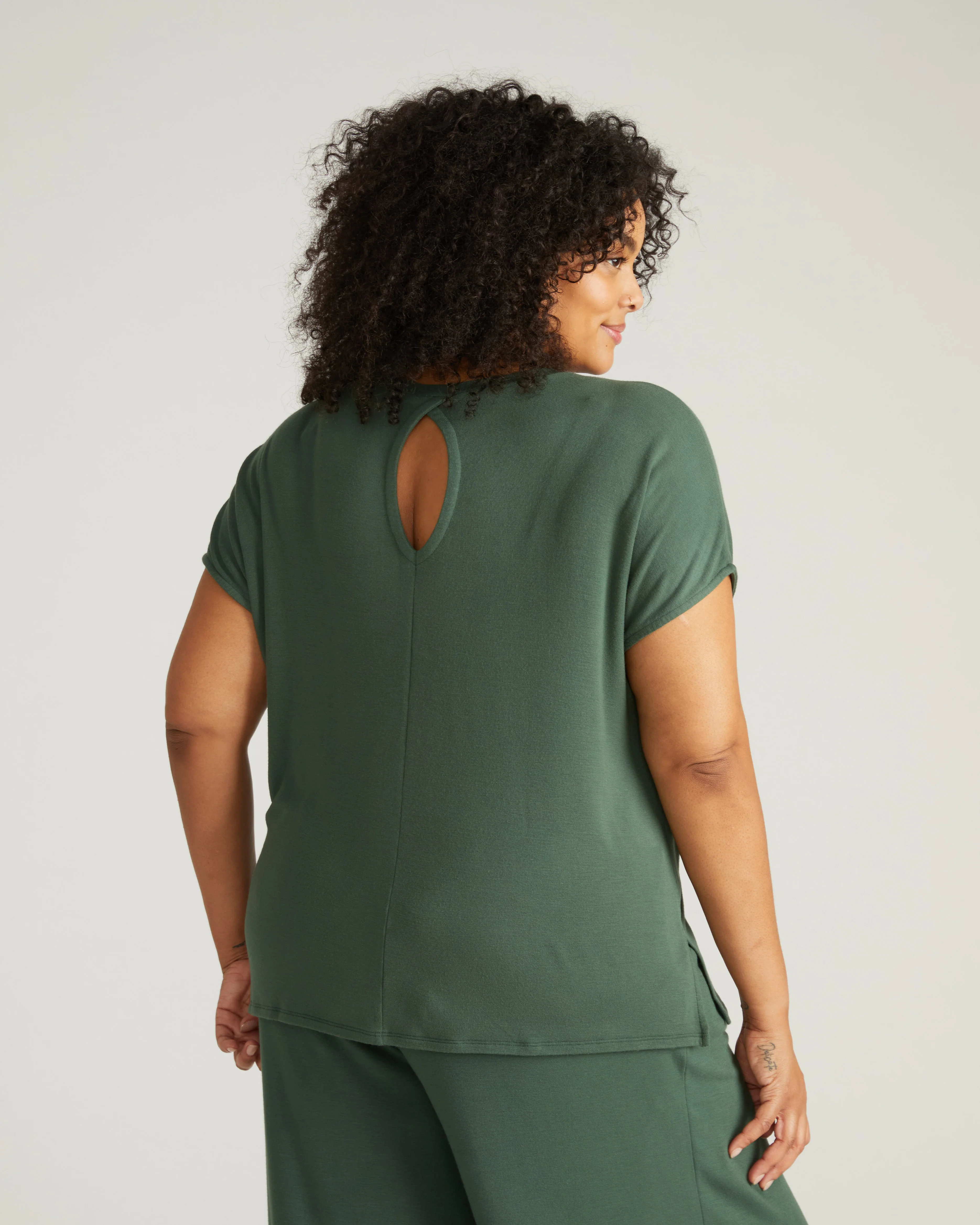 TravelKnit Relaxed Tee - Conifer - Image 3