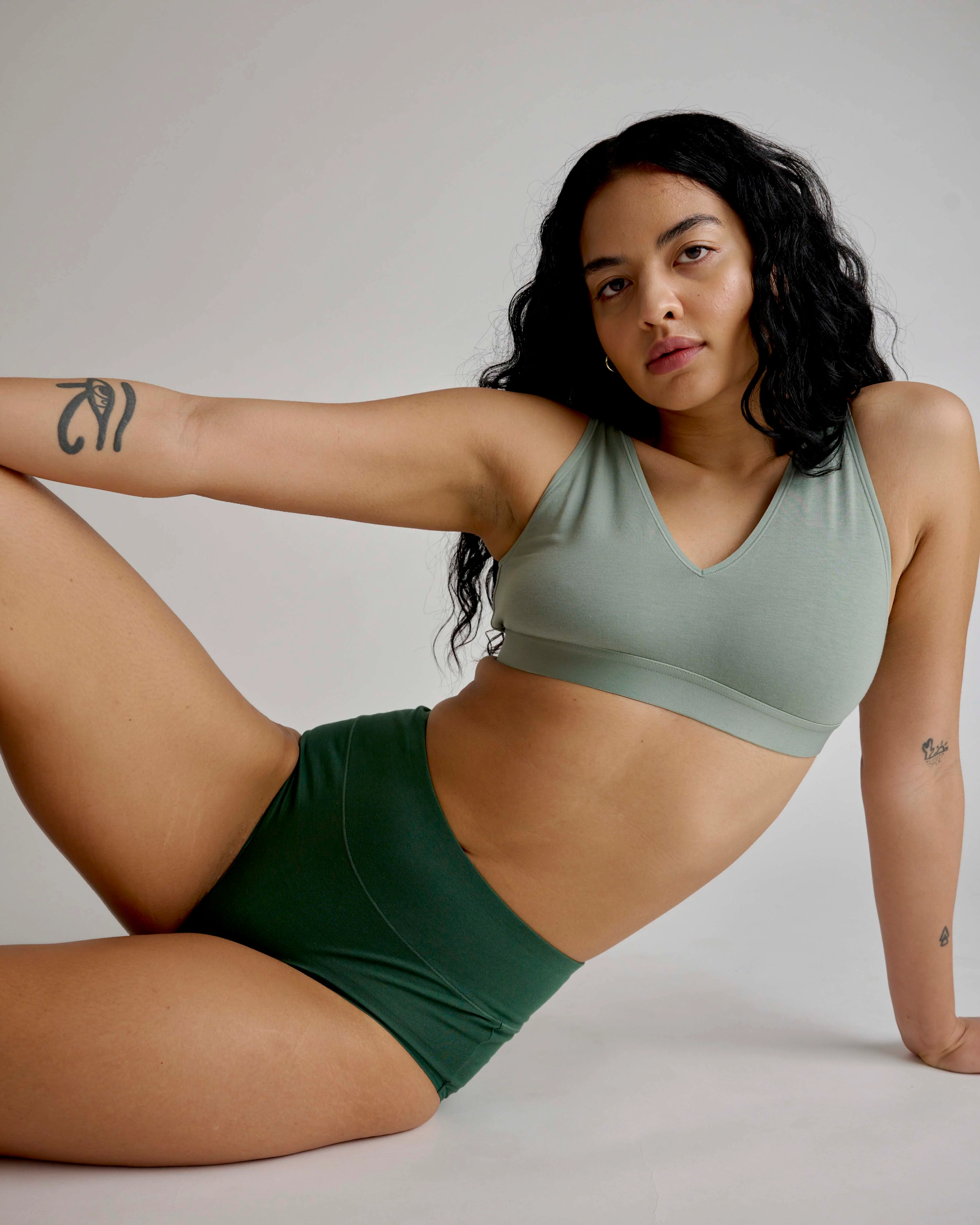 UltimateS Full Coverage High Rise Brief - Forest Green - Image 2