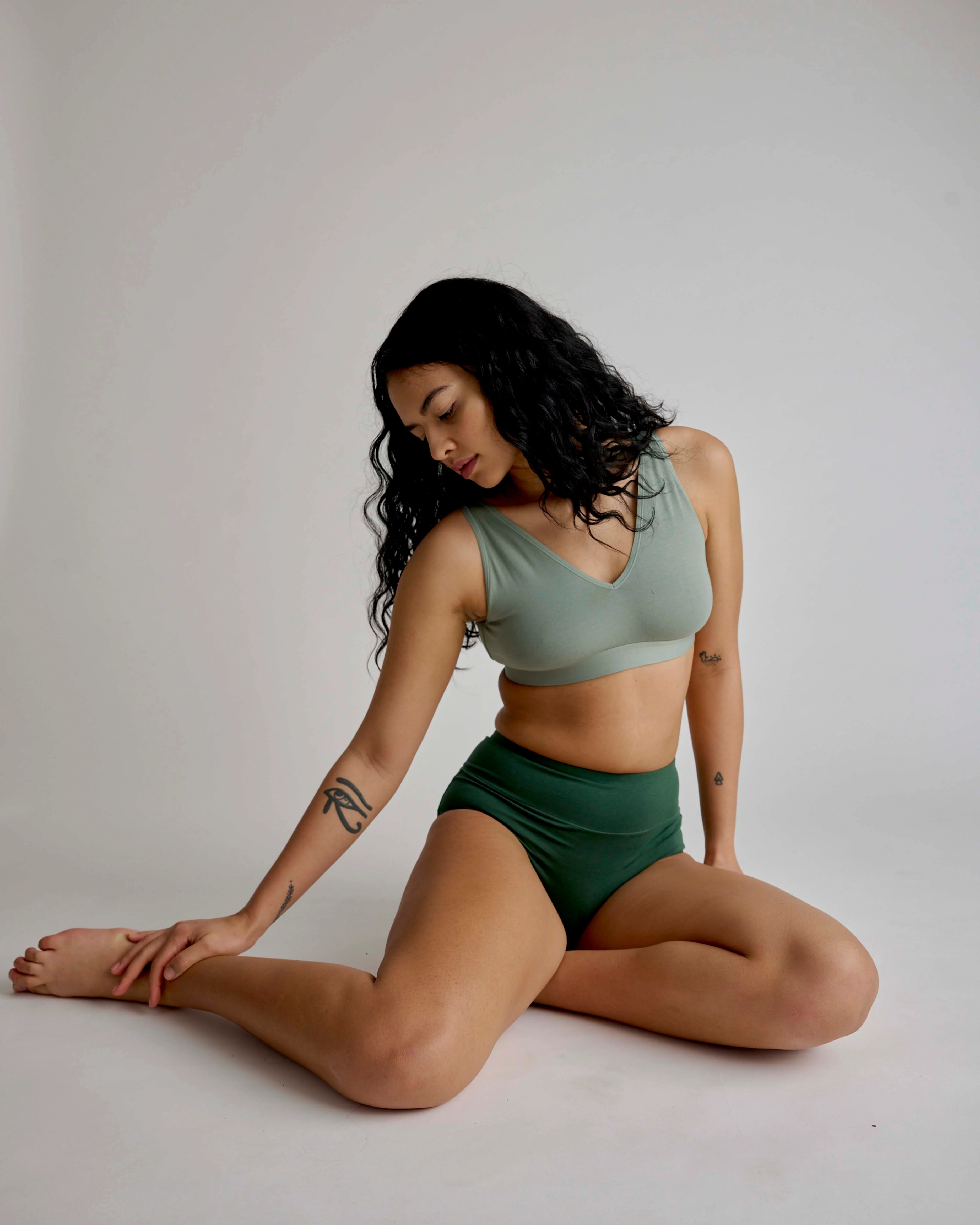 UltimateS Full Coverage High Rise Brief - Forest Green - Image 4